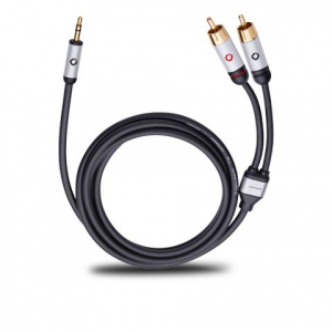 Oehlbach i Connect Jack - 2 RCA  csatlakozó 1,5m fekete (OB 60002)